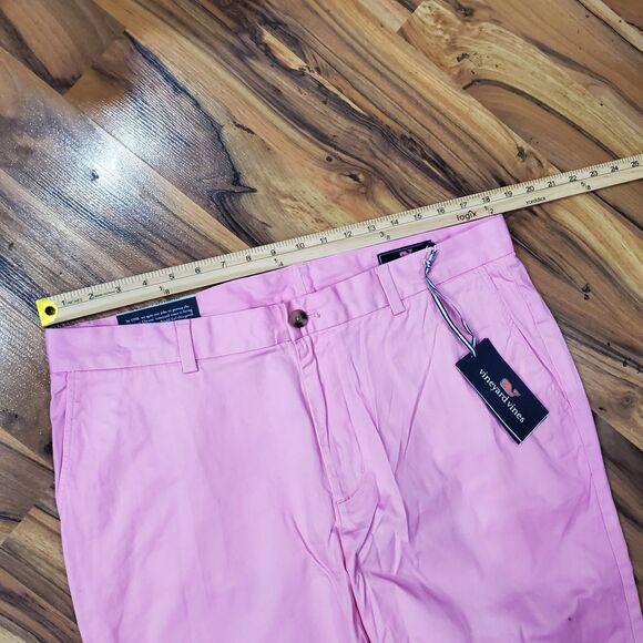 VINEYARD VINES Pants BREAKER Mens 36x34 Pink Chino Straight Casual Preppy - Picture 3 of 10